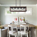 5-Light Retro Farmhouse Chandelier For Kitchen, Living room, Dining room Red and Black(No Bulbs) NEW SKU:W1340P206646 - DTYStore
