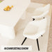 63" medieval modern cream style MDF dining table and beige PU dining chair set, 6 sets of black metal leg dining chairs, suitable for kitchen&home - DTYStore