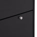 Narrow Design Tipping Bucket Shoe Cabinet with 3 Flip Drawers, Wood Grain Pattern Top Entryway Organizer with 3 Hooks, Free Standing Shoe Rack with Adjustable Panel for Hallway, Black - DTYStore