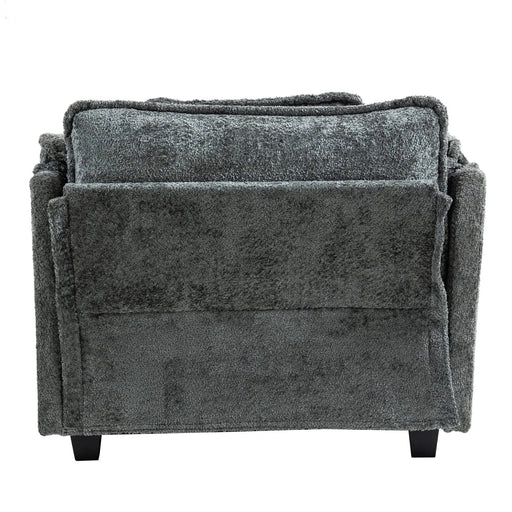 55.32*39.76' Oversized Sofa Indoor,Portable ottoman,Boucle Single Sofa Bed with Wider seat,Double deep cushion,Strong wrapping of thick armrests for Living Room,Bedroom.3 Colors. Default -DTYStore