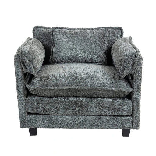 55.32*39.76' Oversized Sofa Indoor,Portable ottoman,Boucle Single Sofa Bed with Wider seat,Double deep cushion,Strong wrapping of thick armrests for Living Room,Bedroom.3 Colors. Default -DTYStore