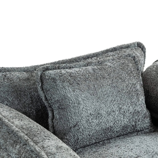 55.32*39.76' Oversized Sofa Indoor,Portable ottoman,Boucle Single Sofa Bed with Wider seat,Double deep cushion,Strong wrapping of thick armrests for Living Room,Bedroom.3 Colors. Default -DTYStore