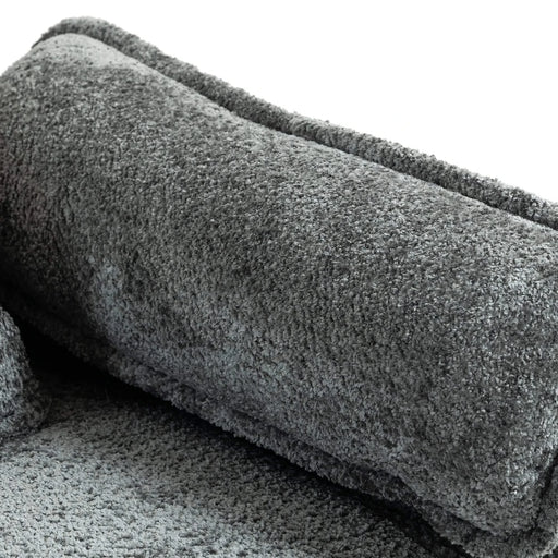 55.32*39.76' Oversized Sofa Indoor,Portable ottoman,Boucle Single Sofa Bed with Wider seat,Double deep cushion,Strong wrapping of thick armrests for Living Room,Bedroom.3 Colors. Default -DTYStore