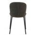 Dark Grey Faux Leather Dining Chairs Set of 4,Mid-Century Modern Upholstered PU Leather Chairs,for Kitchen Dining Room - DTYStore