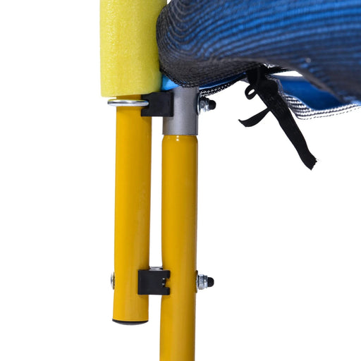 5.5FT Trampoline for Kids - 65' Outdoor & Indoor Mini Toddler Trampoline with Enclosure, Basketball Hoop and Ball Included Default -DTYStore