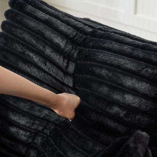 55''L Corduroy Sponge single sofa,No Assembly Required,Fluffy Modern Sleeper Chair for Living room, Bedroom, Lounge and Projection Room(Not a swivel chair.) Default -DTYStore