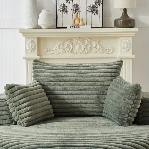 55''L Corduroy Sponge single sofa,No Assembly Required,Fluffy Modern Sleeper Chair for Living room, Bedroom, Lounge and Projection Room(Not a swivel chair.) Default -DTYStore