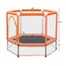 55'' Toddlers Trampoline with Safety Enclosure Net and Balls, Indoor Outdoor Mini Trampoline for Kids Default -DTYStore