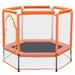 55'' Toddlers Trampoline with Safety Enclosure Net and Balls, Indoor Outdoor Mini Trampoline for Kids Default -DTYStore