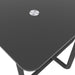 Modern Tempered Glass Tea Table Coffee Table, Table for Living Room,Black - DTYStore