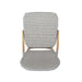 Outdoor PE Rattan and Aluminum Armless French Bistro Chairs, Set of 2, Gray and Bamboo Finish - DTYStore
