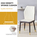 8 modern dining chairs with stylish PU patterned backrest and black metal legs for a comfortable home experience in the kitchen, bedroom and office. - DTYStore