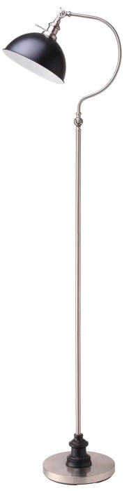 56''H SATIN NICKLE GOOD NECK FLOOR LAMP Default -DTYStore