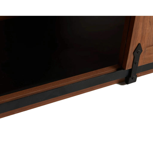 56'L, Furniture Style 2 in 1 Dog Crate with Padded Seat, Sliding Barn Door, Luxury Wooden Dog Kennel, End of Bed Bench Ottoman with Removable Cushion for Bedroom, Living Room, Walnut Default -DTYStore