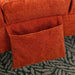 Linen Massage Chaise Lounge Indoor with Remote Control,Ergonomic Electric Massage Long Lounger with 5 Modes for Office, Living Room,Bedroom (Orange) - DTYStore
