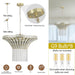 8-Light 23.6" Wide Crystal Waterfall Chandelier - DTYStore