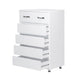 Six Drawer Side Table-White - DTYStore