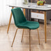 Aufurr Modern Velvet Dining Chair, Set of 2, Green - DTYStore
