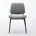 Furniture, Dining Chairs Set of 2 Modern Retro Linen Chair with Bentwood Back Upholstered Seat Metal Legs Adjustable Foot for Kitchen Dining Room Chairs(Gray Linen) - DTYStore