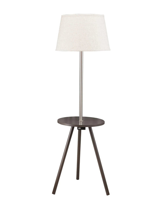 57' Round Sofa Side Table w/ Lamp and Power Station (1.56/9.9) Default -DTYStore