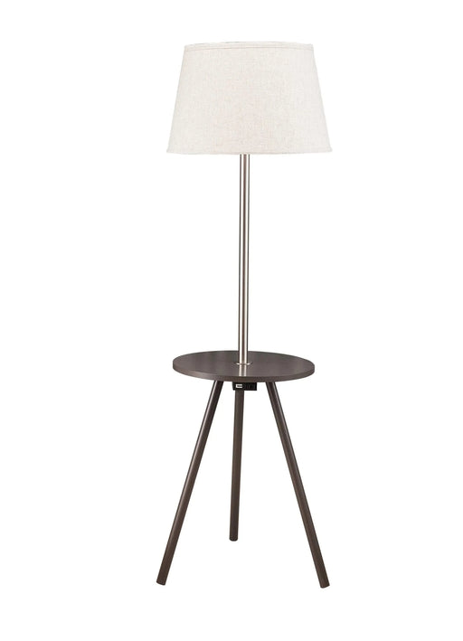 57' Round Sofa Side Table w/ Lamp and Power Station (1.56/9.9) Default -DTYStore
