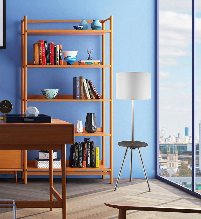 57' Round Sofa Side Table w/ Lamp and Power Station (1.56/9.9) Default -DTYStore