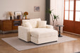 Single Sofa Chair with Removable Ottoman, Comfy Sleeper Chair, Modern and High-Quality Lounge Sofa Bed for Living Room, Bedroom, Small Apartment - DTYStore