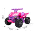 Kids Ride-on ATV, 6V Battery Powered Electric Quad Car with Music, LED Lights and Spray Device, 4 Wheeled Ride-on Toy for Toddlers Age 3-5, Rose Red - DTYStore
