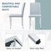 Two Light Gray PU dining chairs, simple and versatile, comfortable and accompanied. Exquisite and versatile dining chairs unlock a comfortable new experience.(Set of 2) - DTYStore