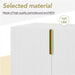 Modern Elegant 4-door Sideboard Gold Metal Handle Buffet Cabinet for Dining Room, Living Room, Bedroom, Hallway - DTYStore