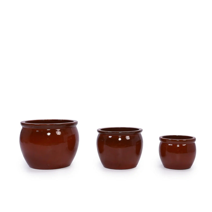 Ceramic Flowerpot, Modern Planter for Patio, Garden or Windowsills