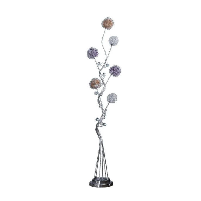 58.5' In 6 Aluminum Led Zeus Metal Floor Lamp Default -DTYStore