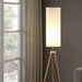58.5' In Lauren Modern Natural Tripod Floor Lamp Default -DTYStore