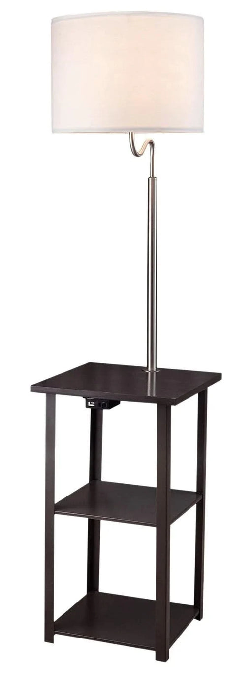 58' Squared Sofa Side Shelves Table Lamp w/ Power Station (1.14/14.96) Default -DTYStore