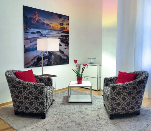 58' Tall' Dru' Square Side Table Floor Lamp with Charging and USB Port, Silver Default -DTYStore