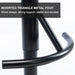 Adjustable Swivel Bar stool Solid wood backrest for Kitchen Counter and Dining Room 2pcs Black - DTYStore