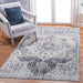 DTY Signature Collection 5X7 Cream/Blue /Medallion Non-Shedding Living Room Bedroom Dining Home Office Stylish and Stain Resistant Area Rug - DTYStore