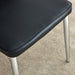 6 black dining chairs. Modern chairs from the Middle Ages. Made of PU material cushion and silver metal legs. Suitable for restaurants and living rooms - DTYStore