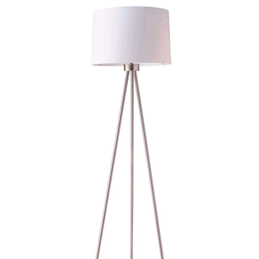 59' Tall Metal Floor Lamp with White finish, Contemporary Design Default -DTYStore