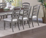 Light Grey Contemporary Style Side Chairs Set of 2pc Wooden Frame Ladder Back Design Dining Room Furniture - DTYStore