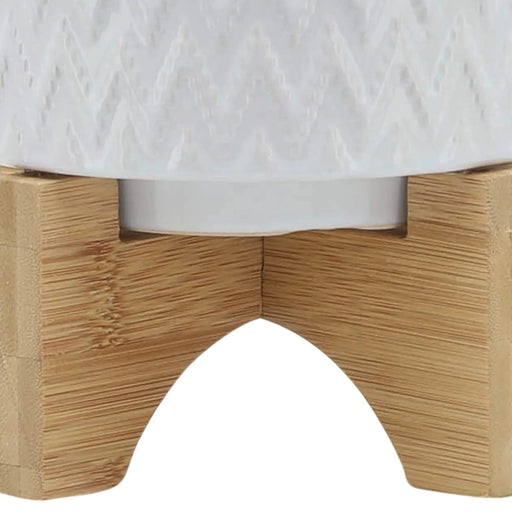 5' CHEVRON PLANTER W/ STAND, WHITE Default -DTYStore