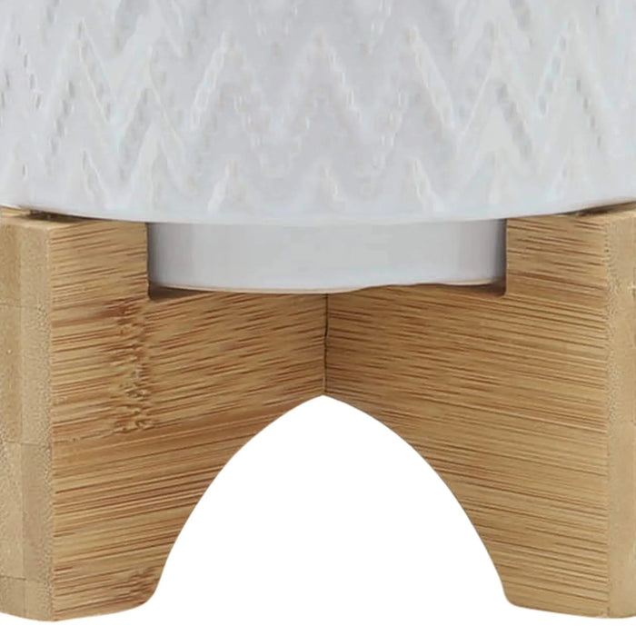 5' CHEVRON PLANTER W/ STAND, WHITE Default -DTYStore