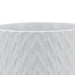 5' CHEVRON PLANTER W/ STAND, WHITE Default -DTYStore