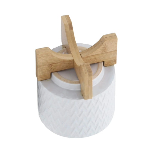 5' CHEVRON PLANTER W/ STAND, WHITE Default -DTYStore