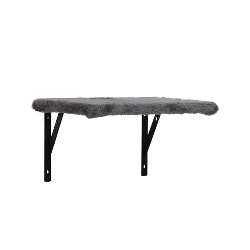 5 Pcs Multi-Level Wall-Mounted Indoor Cat Tree Furniture with Scratching Board, Condo, Perches, Bridge for Indoor Cats, Gray Default -DTYStore