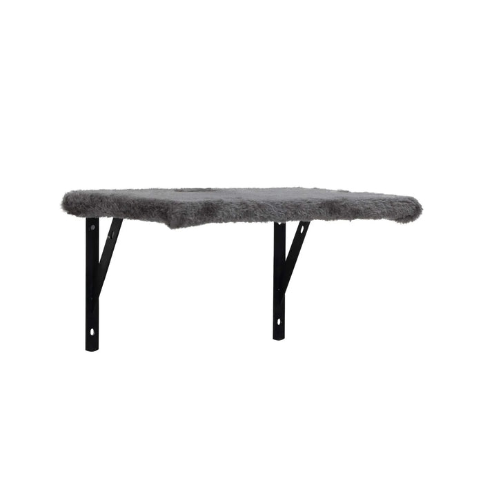 5 Pcs Multi-Level Wall-Mounted Indoor Cat Tree Furniture with Scratching Board, Condo, Perches, Bridge for Indoor Cats, Gray Default -DTYStore