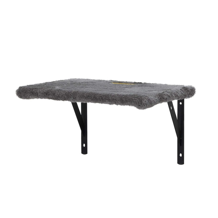 5 Pcs Multi-Level Wall-Mounted Indoor Cat Tree Furniture with Scratching Board, Condo, Perches, Bridge for Indoor Cats, Gray Default -DTYStore