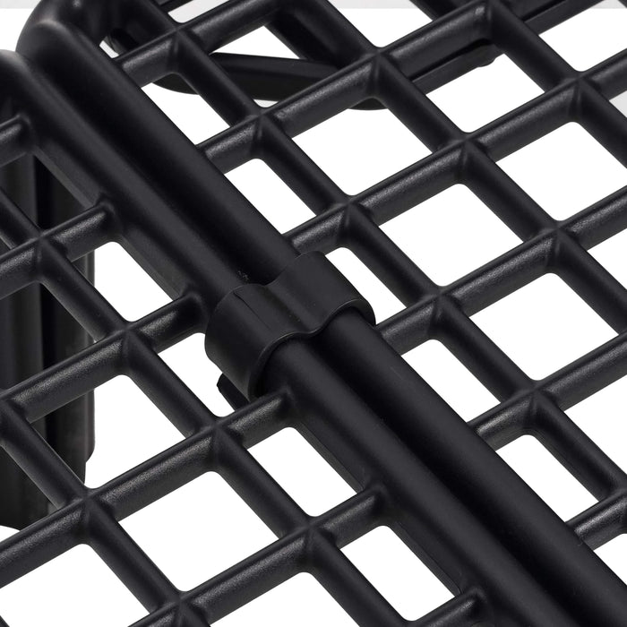 5 Piece Patio Conversation Sets, Modern Outdoor Patio Sectional Furniture Set with Square Coffee Table, Waterproof Thick Cushion Deep Seating for Porch, Balcony, Black & Dark Gray Default -DTYStore