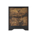 Black Wooden Nightstand with Two Drawers for Bedrooms and Other Places. - DTYStore