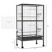 54" Extra Large Portable Rolling Iron Aviary Flight Bird Cage And Accessories - DTYStore